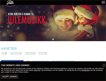 Tablet Screenshot of julemusikk.no